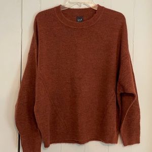 Burnt sienna crew neck sweater
